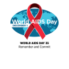 Logotipo del Día Mundial del SIDA, 1 de diciembre