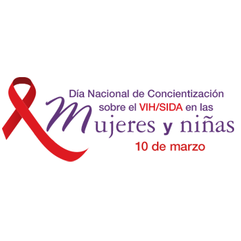 Logotipo del Día Nacional de Concientización sobre el VIH/SIDA en Mujeres y Niñas