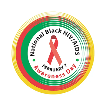 Logotipo del Día Nacional de Concientización del VIH/SIDA entre los Afroamericanos de Estados Unidos