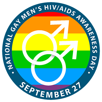 Día Nacional de Concientización sobre el VIH/SIDA entre los Hombres Homosexuales logo