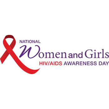 National Women and Girls HIV/AIDS Awareness Day logo.