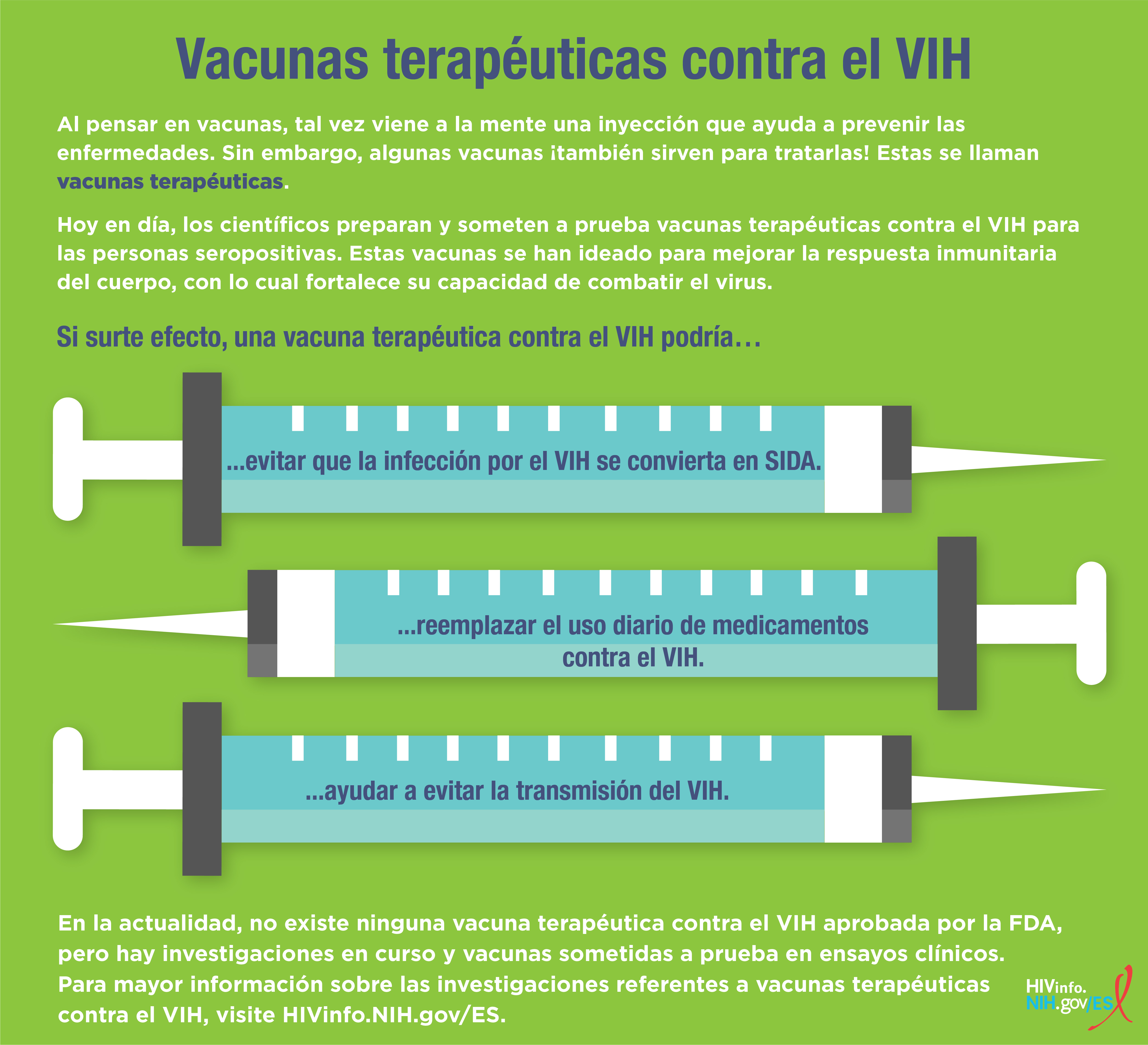 Bebé Implementar equipo Vacunas terapéuticas contra el VIH | NIH