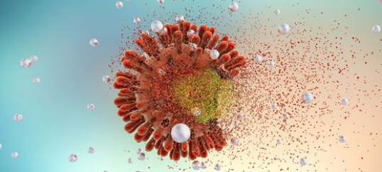 3D image of the HIV.