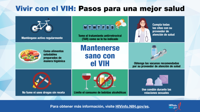 Mantenerse sano con el VIH