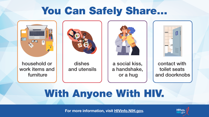 You Can Safely Share...With Anyone With HIV Infographic