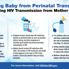 Learn about ways to prevent perinatal transmission of HIV.